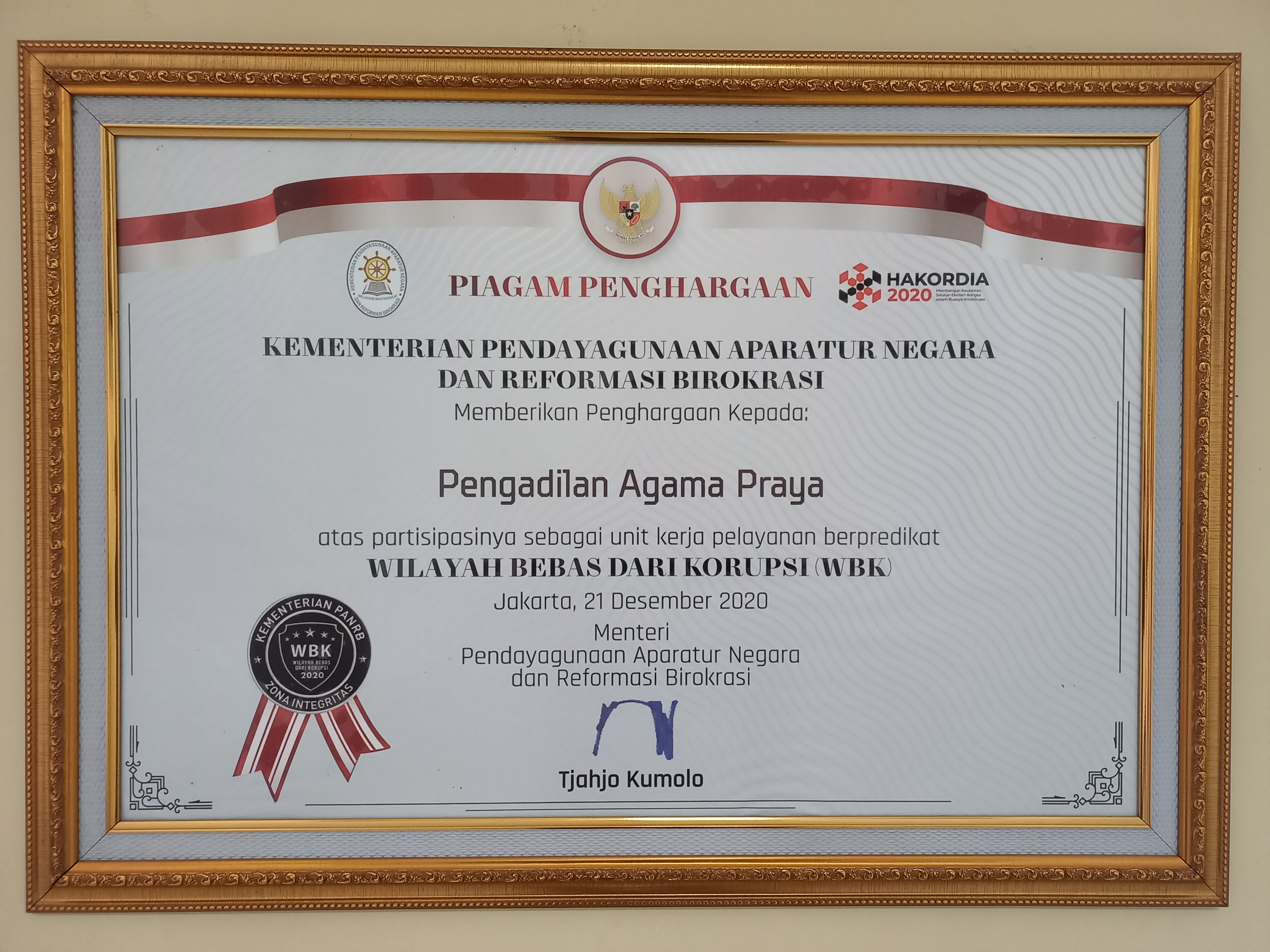sertifikat pa praya